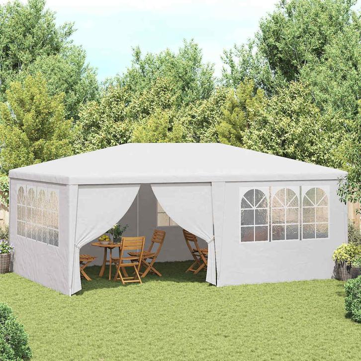 vidaXL Partytent met zijwanden professioneel 90 g/m² 4x6 m, Tuin en Terras, Partytenten, Nieuw, Verzenden