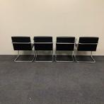 Complete set van 4 stuks design stoelen, Knoll Brno Mies van, Huis en Inrichting, Stoelen, Gebruikt