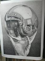 M. C. Escher - Hand with Reflecting