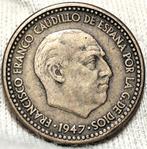 Espagne. Francisco Franco. 1 Peseta - 1947*51 (Muy Escasa)
