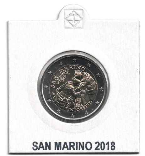 San Marino 2 Euro 2018 Tintoretto in Munthouder