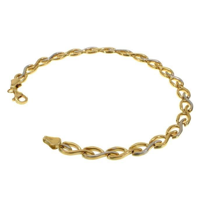 Armband - 18 karaat Geel goud, Witgoud, Bijoux, Sacs & Beauté, Bracelets