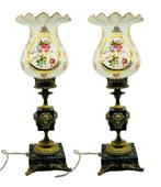 Tafellamp (2) - Napoleon III - Brons, Marmer