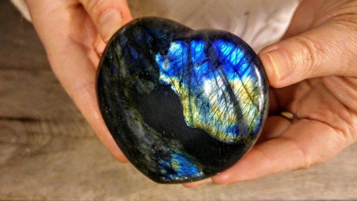 labradoriet Zilver - Koninklijk Blauwe kleur Hart - Hoogte:, Antiek en Kunst, Curiosa en Brocante