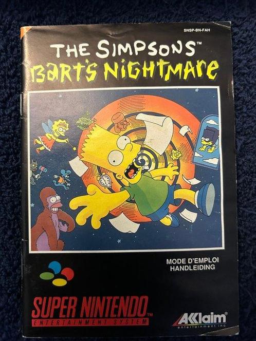 Nintendo - Super Nintendo SNES - The Simpsons Barts, Games en Spelcomputers, Spelcomputers | Overige Accessoires