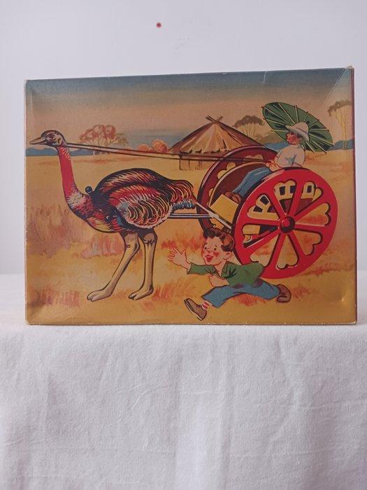 GNK Köhler - Struisvogelwagen wind-up speelgoed, in doos -, Antiek en Kunst, Antiek | Speelgoed