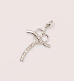 Zonder Minimumprijs - Kruishanger - 14 karaat Witgoud -, Handtassen en Accessoires