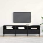 vidaXL TV Kast Zwart eiken 150 x 30 x 44.5 cm Bewerkt hout, Huis en Inrichting, Verzenden, Nieuw