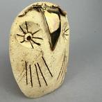 Ewa Budzowska - sculptuur, No reserve- The owl (with 24carat