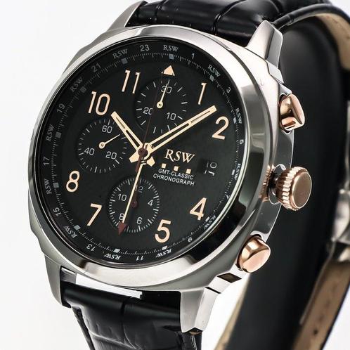 RSW - Master GMT - RSWA144-SRL-3 - Homme - 2020 et après, Handtassen en Accessoires, Horloges | Heren