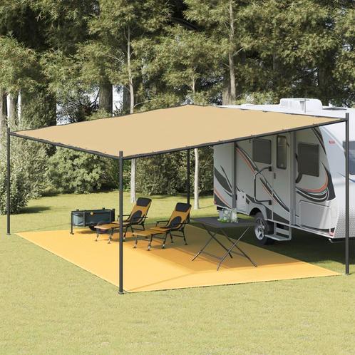 vidaXL Tenttapijt 400x800 cm HDPE beige, Caravanes & Camping, Accessoires de tente, Envoi