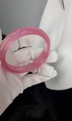 Natuurlijk roze kattenoog edelsteen / Lengte circuit: 18 cm