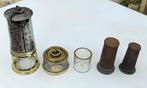 Lamp - schietlamp Davy lamp - IJzer, Koper -