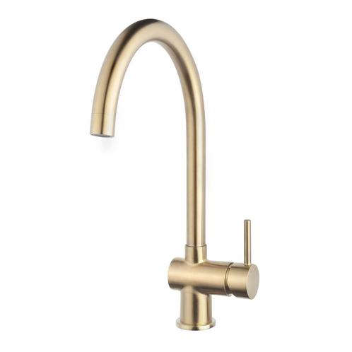 Keukenmengkraan Wiesbaden Caral Geborsteld Messing Goud PVD, Doe-het-zelf en Bouw, Sanitair, Kraan, Nieuw, Ophalen of Verzenden