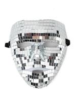 Discobal Masker Gezicht Man Spiegeltjes Disco Spiegelbal Mas, Ophalen of Verzenden