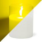 LED kaars | 13 cm | Lumineo (In glas, Timer, Wit), Verzenden