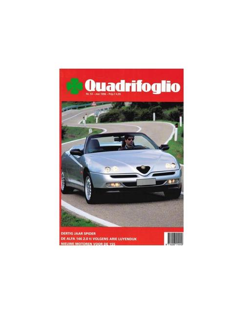 1996 ALFA ROMEO QUADRIFOGLIO MAGAZINE 53 NEDERLANDS, Boeken, Auto's | Folders en Tijdschriften