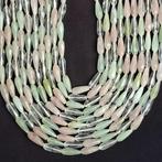 Lotto bestaande uit 10 draden van roze kwarts, heldere, Verzamelen, Mineralen en Fossielen