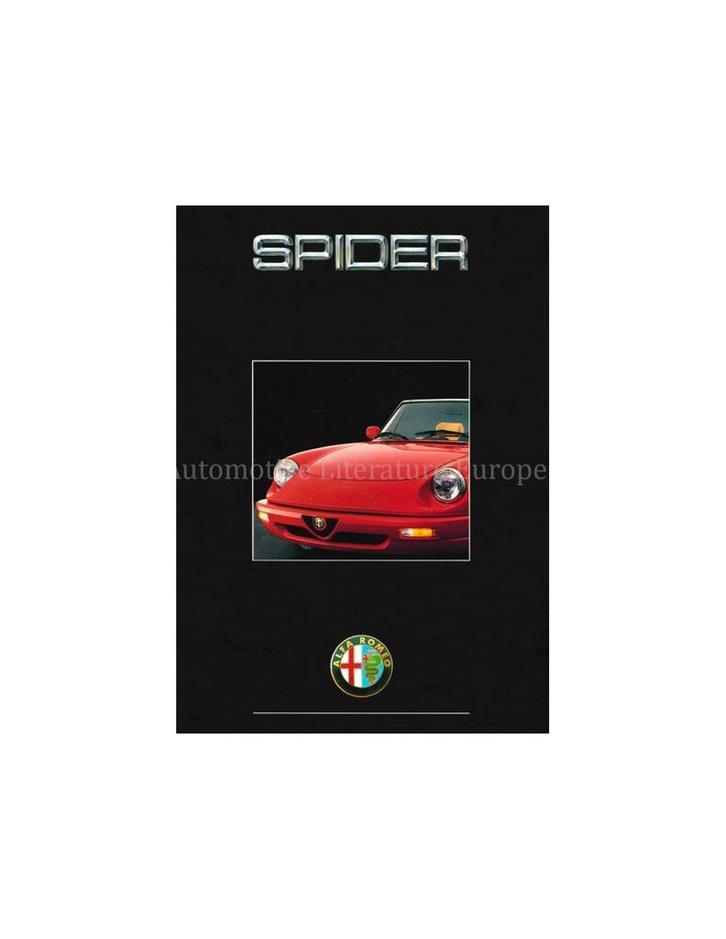 1992 ALFA ROMEO SPIDER BROCHURE NEDERLANDS, Boeken, Auto's | Folders en Tijdschriften