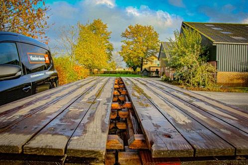 Te koop gebruikte vlondervloer 4,8 x 0,5 meter, Tuin en Terras, Terrasdelen en Vlonders, Gebruikt, Hout, Ophalen of Verzenden