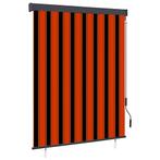 vidaXL Rolgordijn voor buiten 140x250 cm oranje en bruin, Huis en Inrichting, Verzenden, Nieuw