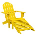 vidaXL Chaise de jardin Adirondack avec pouf bois de, Neuf, Verzenden