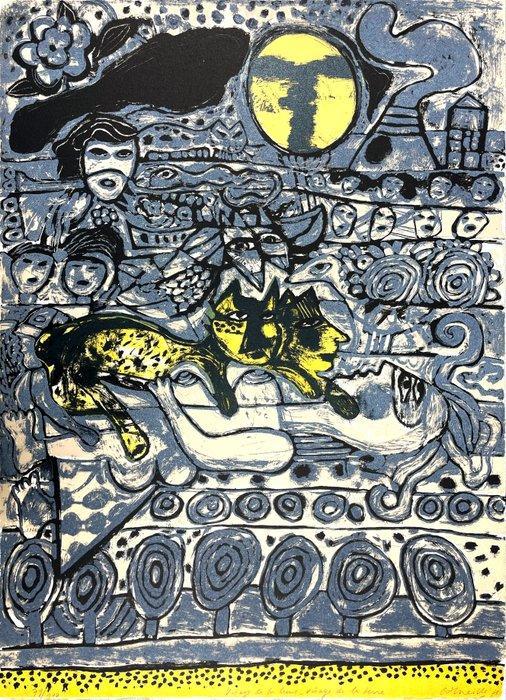 Corneille (1922-2010) - Visage de la lune, visage de la, Antiek en Kunst, Antiek | Overige Antiek