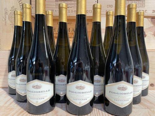2019 Poggiobello Friuli Sauvignon - Veneto - 12 Flessen, Verzamelen, Wijnen