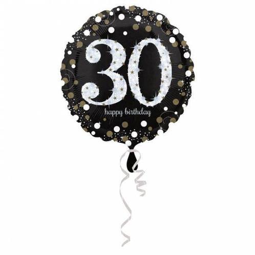 Helium Ballon 30 Jaar Zilver 43cm leeg, Hobby en Vrije tijd, Feestartikelen, Nieuw, Verzenden
