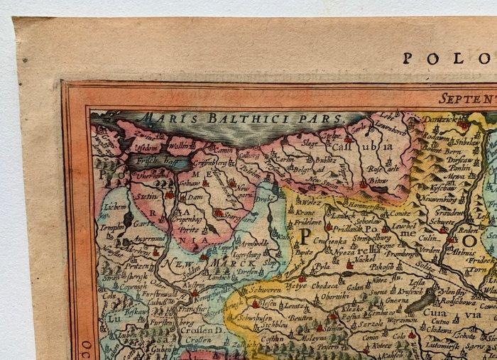 Polen - Polen; Mercator/ Hondius/ Cloppenburgh - Polonia -, Boeken, Atlassen en Landkaarten