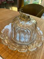 Serveerschaal - Glas, Verzilverd