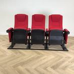 luxe thuis bioscoopstoelen in rij van 3 stoelen, rood -, Gebruikt, Zwart, Eén