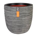 NIEUW - Bloempot Capi Rib Ø 43 cm - antraciet, Tuin en Terras, Verzenden, Nieuw