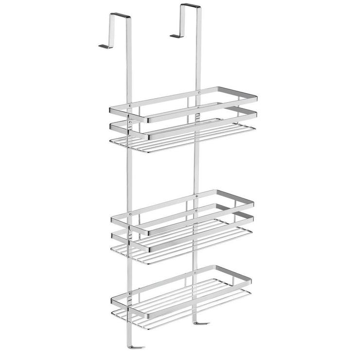 tectake RVS doucherek met 3 mandjes, ophangen zonder schroev, Doe-het-zelf en Bouw, Sanitair, Verzenden