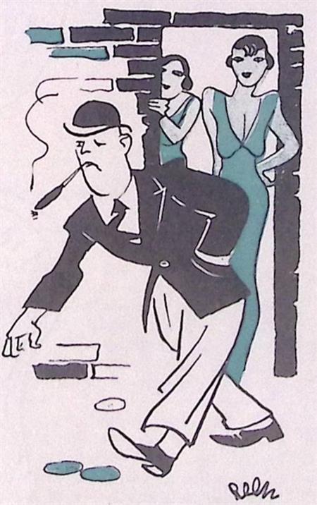 Man en twee vrouwen in zwart en blauw (lijst optie, Lithos), Antiquités & Art, Art | Lithographies & Sérigraphies, Envoi