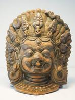 sculptuur, Masque de Bhairava - 21 cm - Brons - 1970