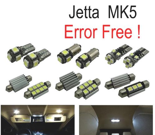 Kit 17 Ampoules Led Intérieur Pour Volkswagen Vw Jetta 5 Mk5, Auto-onderdelen, Verlichting, Verzenden