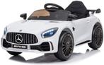 Elektrische kinderauto - Mercedes GTR AMG - 2x25W - wit, Nieuw, Ophalen of Verzenden