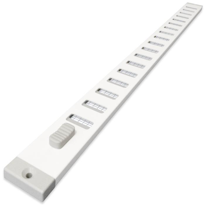 Aluminium afsluitbaar schuifrooster opbouw 470 x 30mm, Doe-het-zelf en Bouw, Ventilatie en Afzuiging, Nieuw, Verzenden