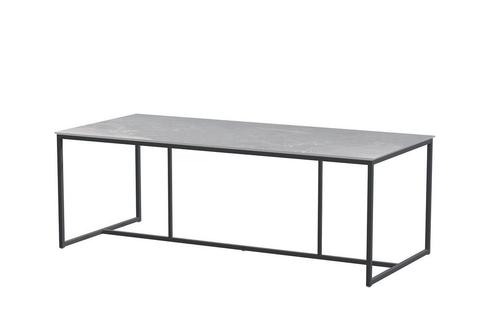 4 Seasons Outdoor Quatro tafel met keramisch blad light grey, Jardin & Terrasse, Ensembles de jardin