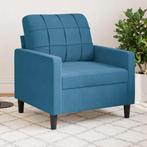 vidaXL Fauteuil 60 cm fluweel blauw, Huis en Inrichting, Zetels | Zetels, Verzenden, Nieuw