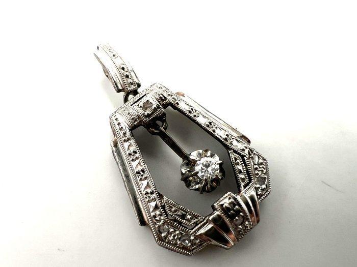 Zonder minimumprijs - Hanger - 18 karaat Witgoud Diamant, Bijoux, Sacs & Beauté, Bijoux anciens