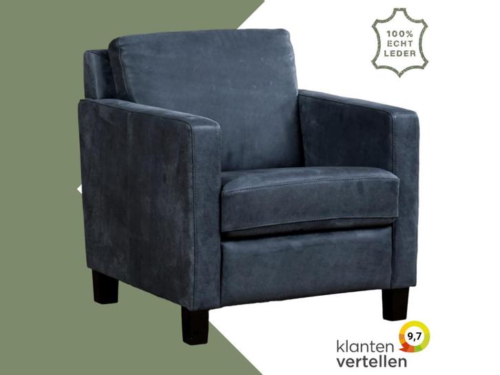 Leren fauteuil Smart, Huis en Inrichting, Fauteuils, 50 tot 75 cm, 75 tot 100 cm, Nieuw, Leer, Ophalen of Verzenden