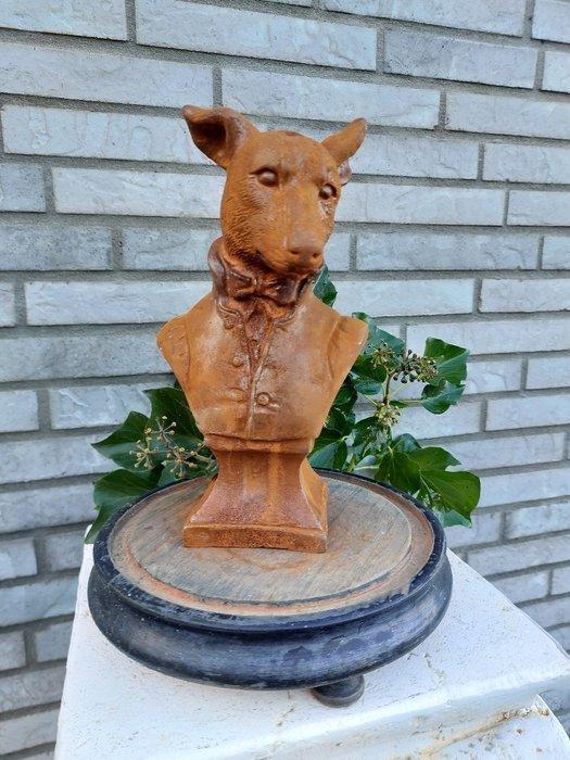 Beeld, statue of a dog in costume in cast metal - 26 cm -, Antiquités & Art, Art | Objets design