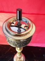 Ashtray - Cendrier - Roulette - Acier, Cuivre, Marbre -