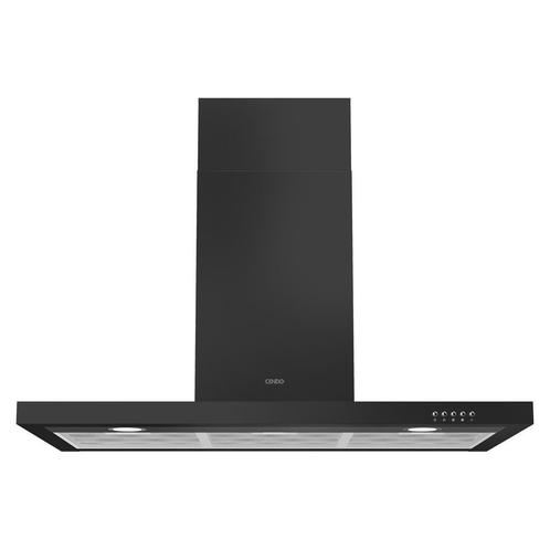 Wand dampkap - 90 cm - Zwart - 730 m³/h - CENDO BMB5090PDZ, Elektronische apparatuur, Afzuigkappen, Vrijstaand, 600 tot 800 m³ per uur