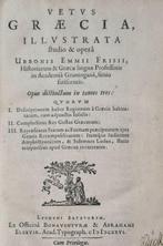 Ubbo Emmius - Vetus graecia, illustrata, studio & opera -