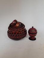 Kom (10) - Russische Khokhloma - Hout - Riga kom