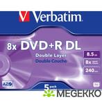 Verbatim DVD+R DL 8X 5st. Jewelcase, Verzenden, Nieuw