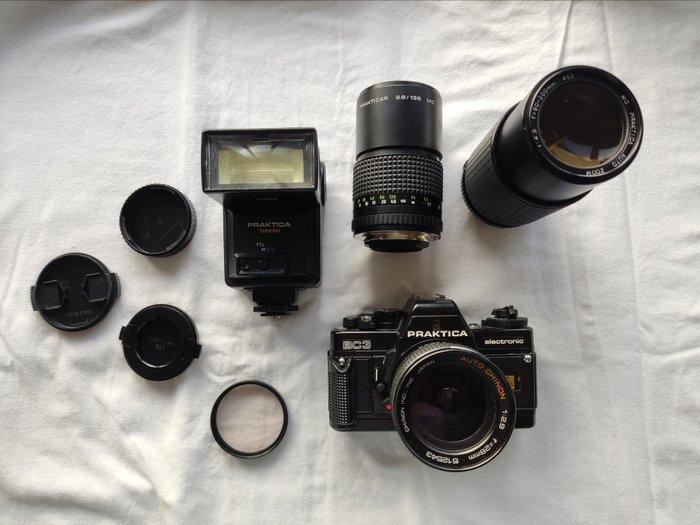 Praktica BC3 + Pentacon 2.8/135mm + Praktica 4,5/80-200mm +, TV, Hi-fi & Vidéo, Appareils photo analogiques